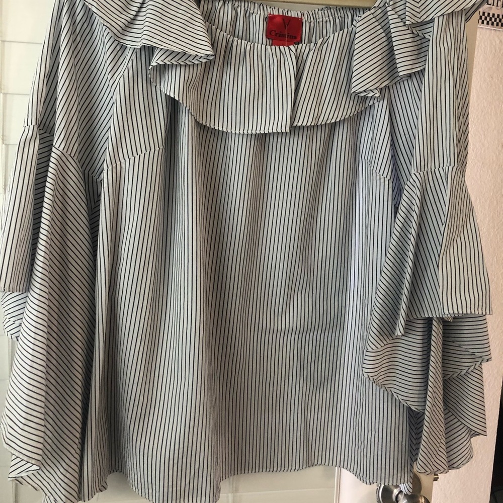 Off the shoulder peasant blouse
